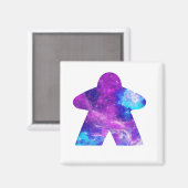 Pink Astral Sky Meeple Magnet (Vorderseite/Rückseite)