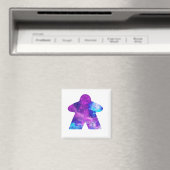 Pink Astral Sky Meeple Magnet (In Situ (Geschirrspüler))