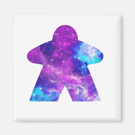 Pink Astral Sky Meeple Magnet (Vorne)