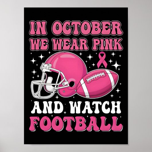 Pink auf dem Spielfeld: Football's Commitment 2025 Poster (Vorne)