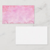 Pink auf rosa Blankokarte Visitenkarte (Vorne/Hinten)