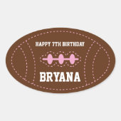 PINK Aufkleber für Party-Babydusche (Vorderseite)