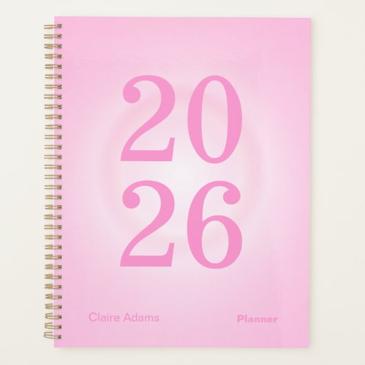 Pink Aura Big Year Planner Planer (Vorderseite)
