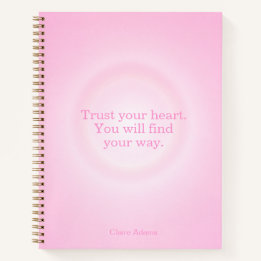 Pink Aura Botschaftsbuch Notizblock