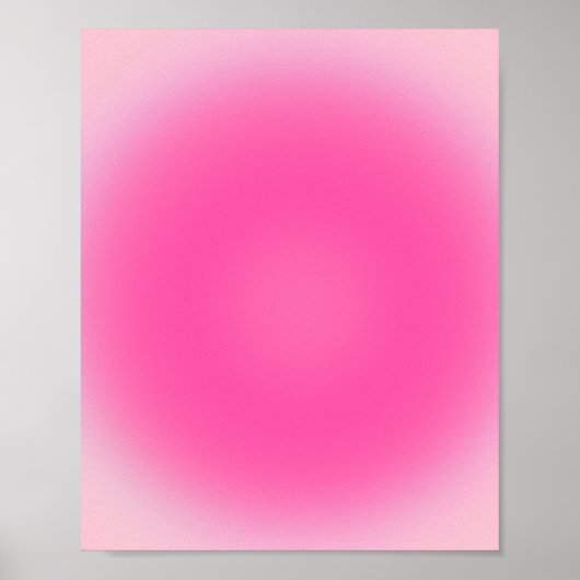 Pink Aura Farbverlauf Poster (Vorne)