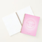 Pink Aura Message Notebook Notizblock (Innenseite)