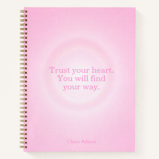 Pink Aura Message Notebook Notizblock