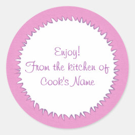 Pink aus der Küche der Personalisierten Aufkleber