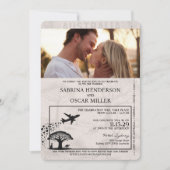 Pink Australia Pass - Einladung zur Hochzeit (Vorderseite)