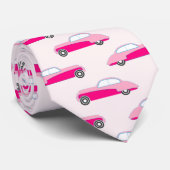 Pink-Autos, Vintage Männerhals Krawatte (Gerollt)