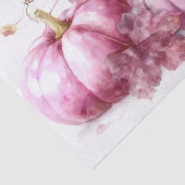 Pink Autumn Pumpkins and Flowers Fall Decoupage Seidenpapier (Ausschnitt)