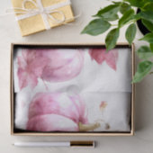 Pink Autumn Pumpkins and Flowers Fall Decoupage Seidenpapier (Geschenk)