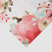 Pink Autumn Pumpkins und Blume Fall Decoupage Seidenpapier (Ausschnitt)