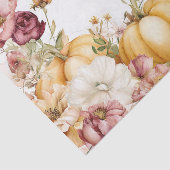 Pink Autumn Pumpkins und Blume Fall Decoupage Seidenpapier (Ausschnitt)