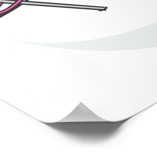 Pink Avalanche Poster (Ecke)