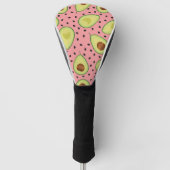 Pink Avocado Pattern Golf Headcover (Vorderseite)