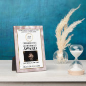 Pink Award DIY Logo-Erkennungsmitarbeiter Fotoplatte (Seite)