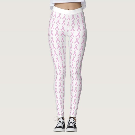 Pink Awareness Ribbon Leggings (Vorderseite)