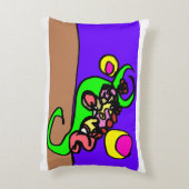 Pink axolotl art dekokissen (Rückseite(Vertikal))