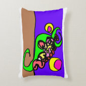 Pink axolotl art dekokissen (Vorderseite(Vertikal))