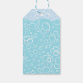 Pink Axolotl Geburtstagsparty Geschenkanhänger (Rückseite)