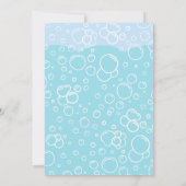 Pink Axolotl Girl 1. Geburtstag Party Einladung (Rückseite)