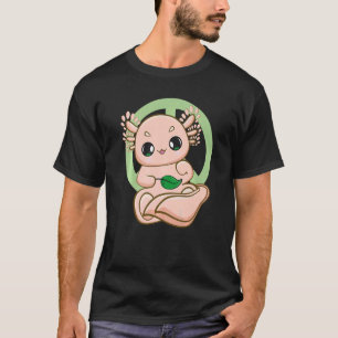 Pink Axolotl Pet für Umweltschützer und Earth Da T-Shirt