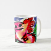 Pink axolotl Sommer Kaffeetasse (VorderseiteRechts)
