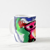 Pink axolotl Sommer Kaffeetasse (Vorderseite Links)