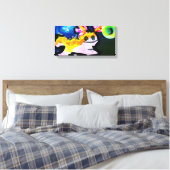 Pink axolotspass Welle Leinwanddruck (Insitu (Schlafzimmer))