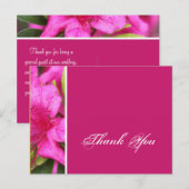 Pink azalea Blume danke Postkarten (Vorne/Hinten)