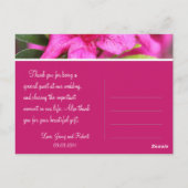 Pink azalea Blume danke Postkarten (Rückseite)