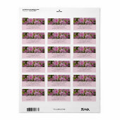 Pink Azalea Bush Adressaufkleber (Vorne)