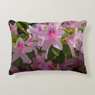 Pink Azalea Bush Frühjahr Floral Dekokissen