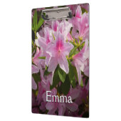 Pink Azalea Bush Frühjahr Floral Klemmbrett (Links)