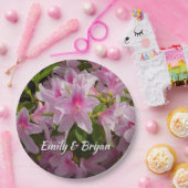 Pink Azalea Bush Frühjahr Floral Pappteller (Party)