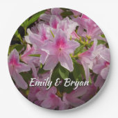 Pink Azalea Bush Frühjahr Floral Pappteller (Vorderseite)