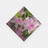 Pink Azalea Bush Frühjahr Floral Serviette (Ecke)