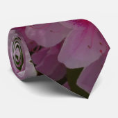 Pink Azalea Bush Spring Floral Krawatte (Gerollt)