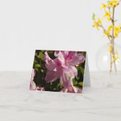 Pink Azalia Shadow Fairy Karte (Gelbe Blume)