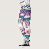 Pink Aztec Blend Frauen Leggings (Links)