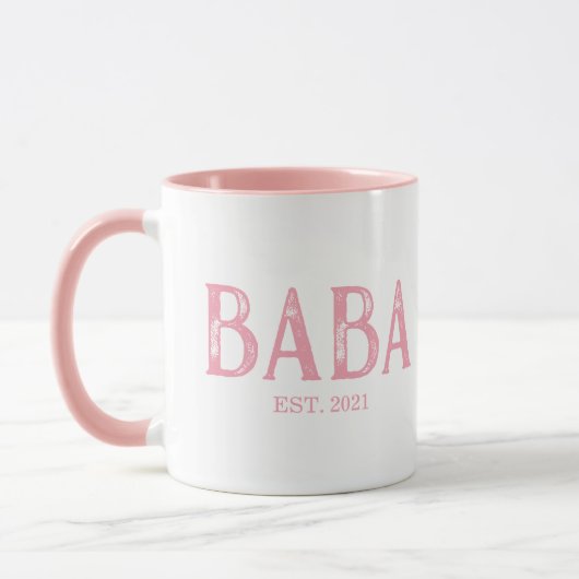 Pink Baba Jahr etabliert Tasse (Links)