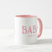 Pink Baba Jahr etabliert Tasse (VorderseiteRechts)