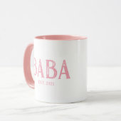 Pink Baba Jahr etabliert Tasse (Vorderseite Links)