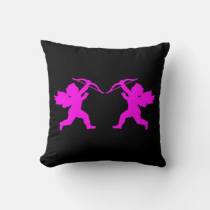 Pink Baby Angel Throw Kissen