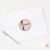 Pink Baby Announctions Stickers (Umschlag)