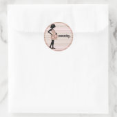 Pink Baby Announctions Stickers (Tasche)
