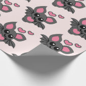 Pink Baby Bat Geschenkpapier (Ecke)