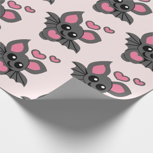 Pink Baby Bat Geschenkpapier (Ecke)