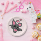 Pink Baby Bat Pappteller (Party)